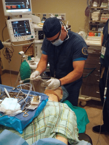 administering anesthesia